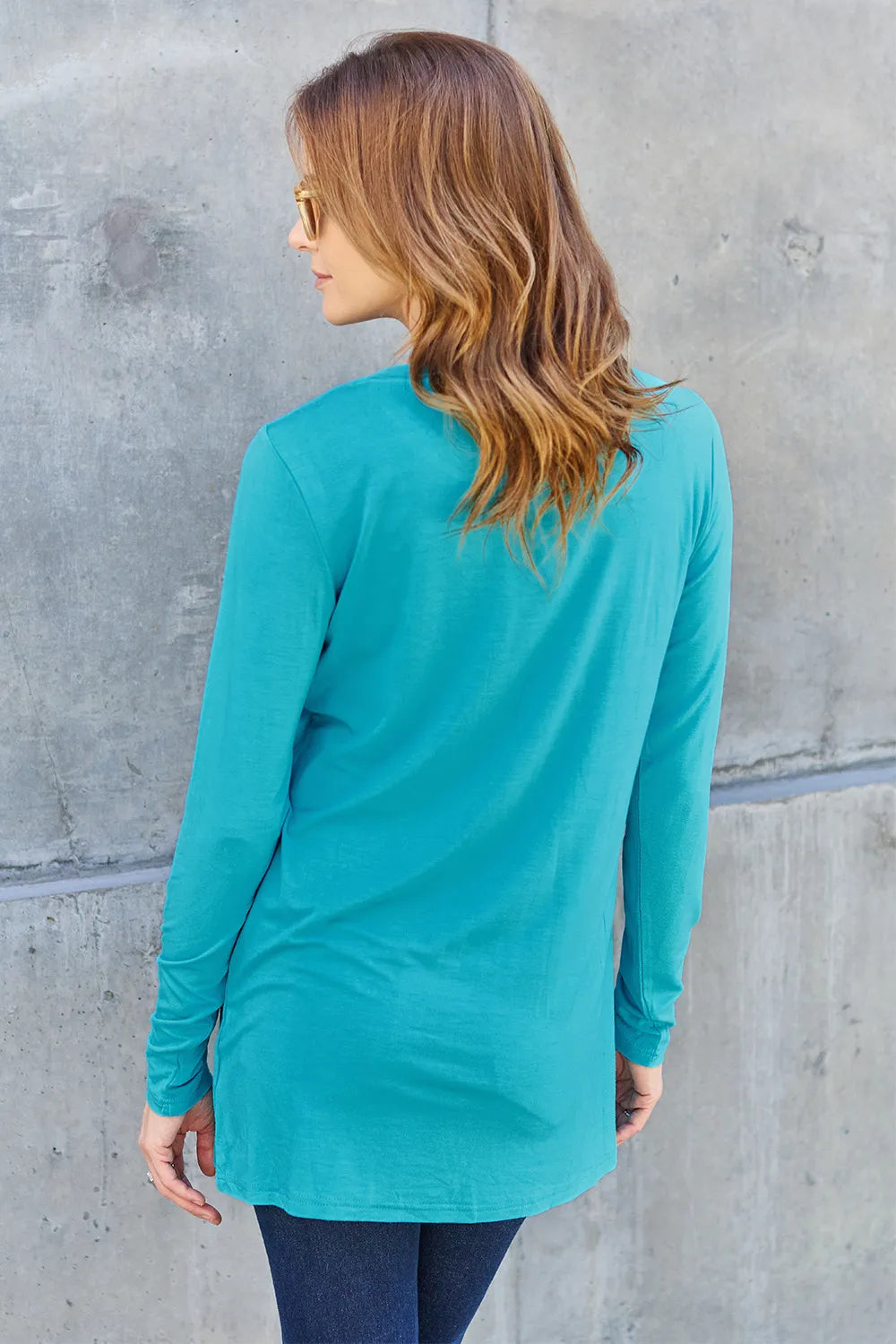 Basic Bae Full Size Round Neck Long Sleeve Top - LoveNest Treasures