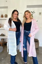 Double Take Full Size Open Front Longline Cardigan - LoveNest Treasures