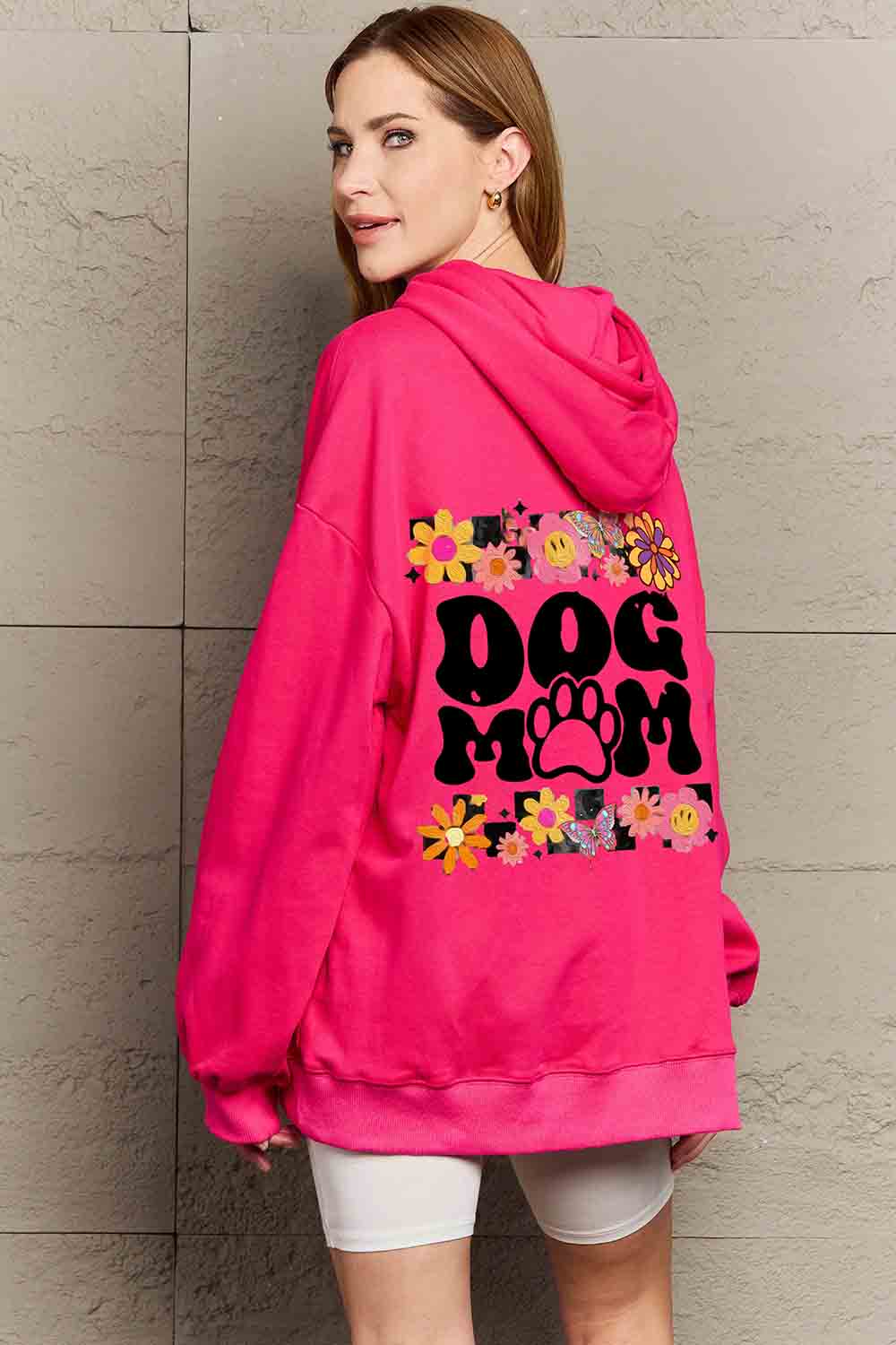 Simply Love Simply Love Full Size DOG MOM Graphic Hoodie - LoveNest Treasures