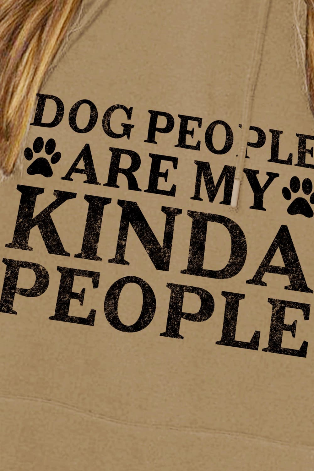 Simply Love Simply Love Full Size Dog Paw Slogan Graphic Hoodie - LoveNest Treasures