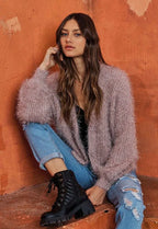 ADORA Fuzzy Sweater Cardigan - LoveNest Treasures
