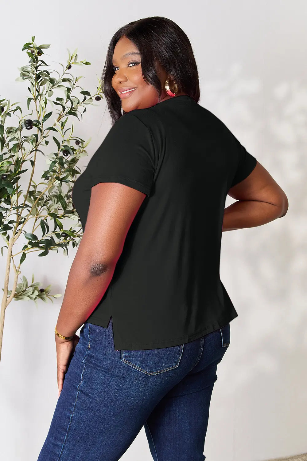 Basic Bae Full Size Round Neck Short Sleeve T-Shirt - LoveNest Treasures