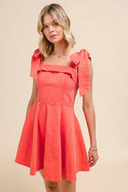 SO ME Fit and Flare Washed Gameday Dress - LoveNest Treasures