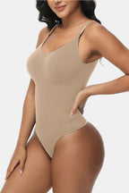 Spaghetti Strap Tummy Control Bodysuit - LoveNest Treasures
