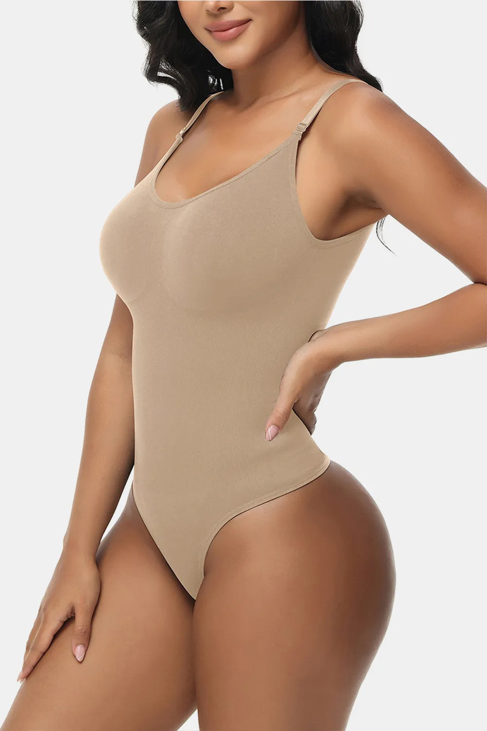 Spaghetti Strap Tummy Control Bodysuit - LoveNest Treasures