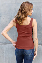 Basic Bae Full Size Square Neck Wide Strap Tank - LoveNest Treasures