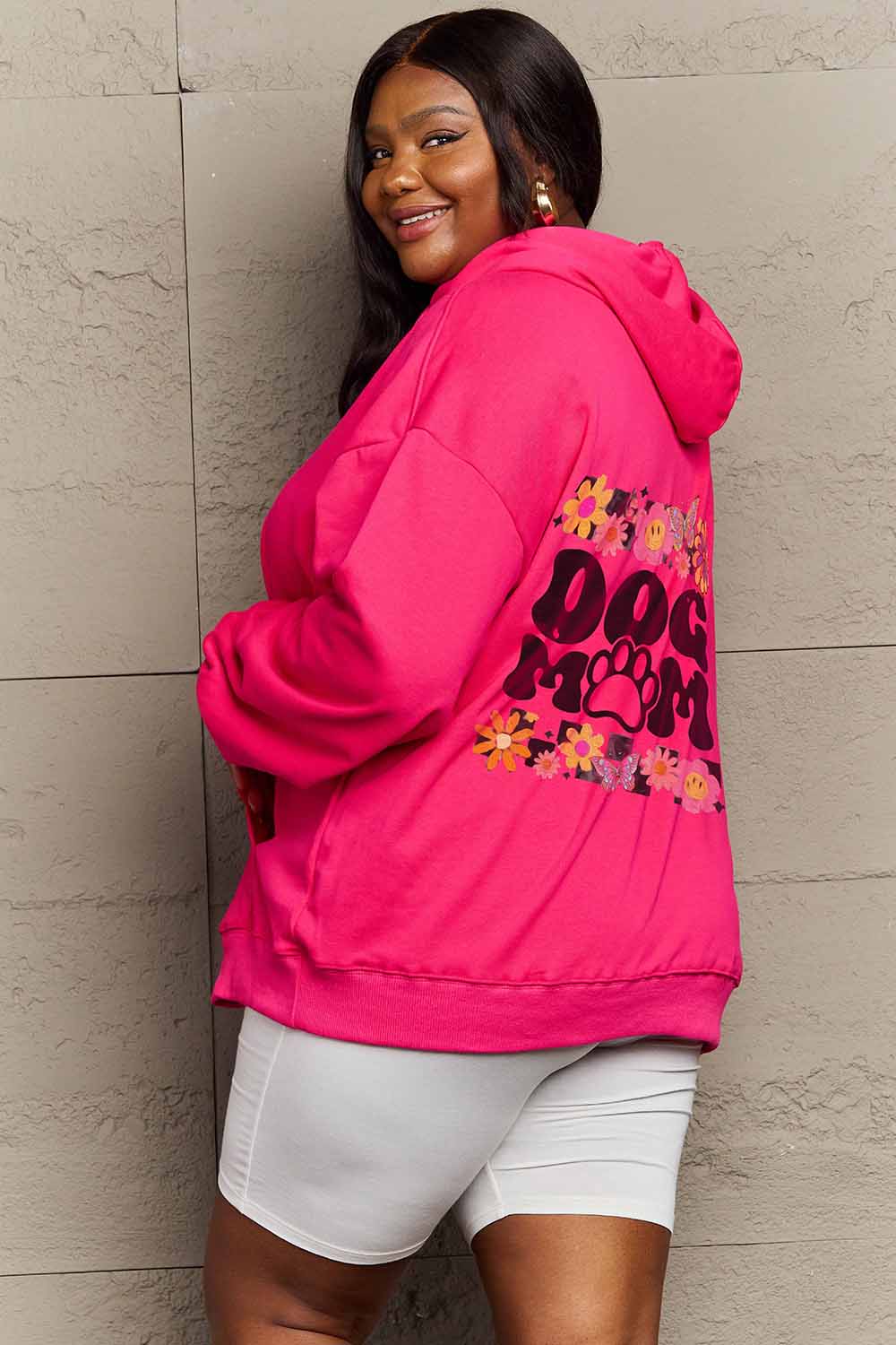 Simply Love Simply Love Full Size DOG MOM Graphic Hoodie - LoveNest Treasures