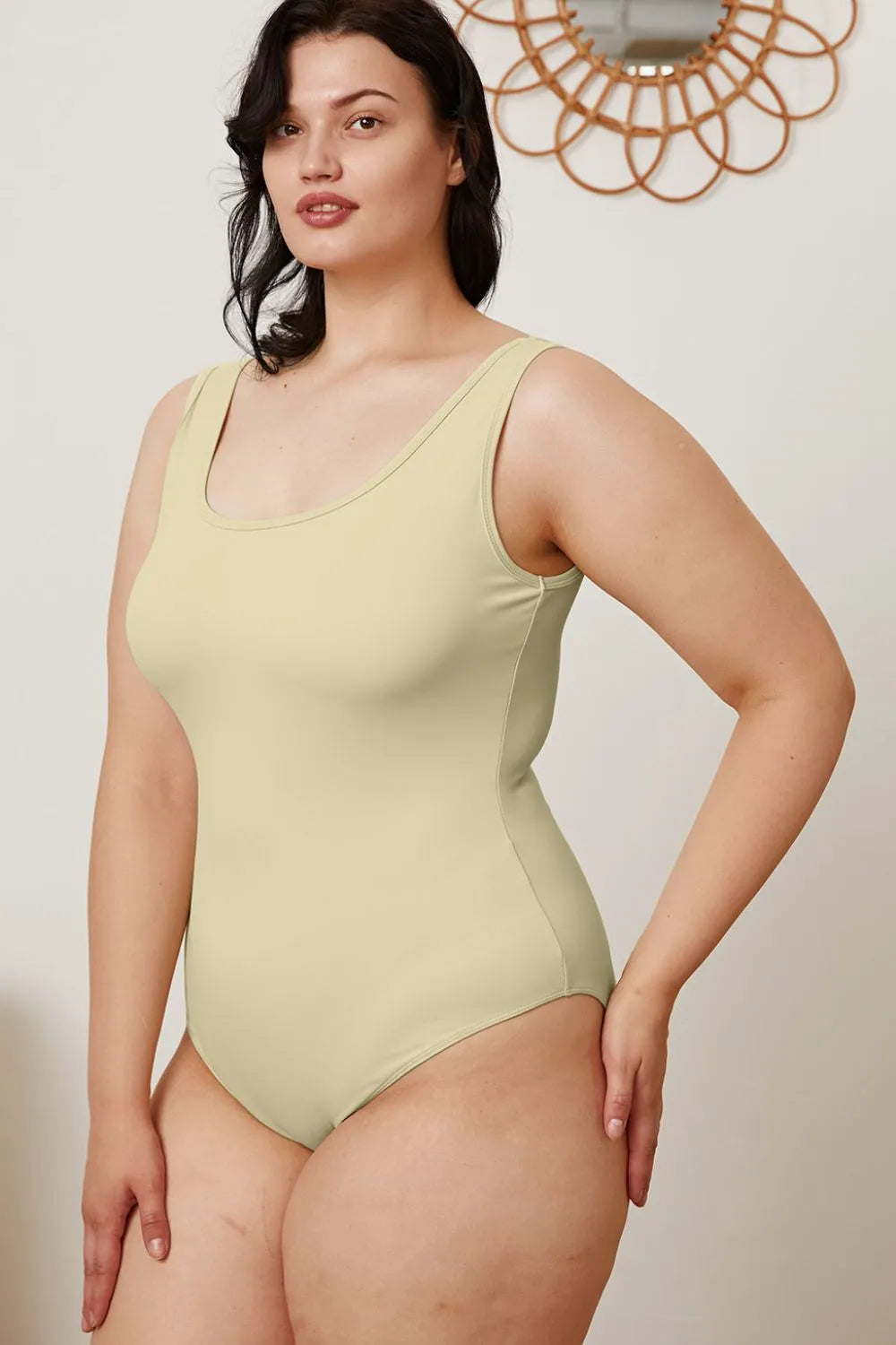 Basic Bae Full Size Square Neck Sleeveless Bodysuit - LoveNest Treasures