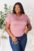 Basic Bae Full Size Round Neck Short Sleeve T-Shirt - LoveNest Treasures