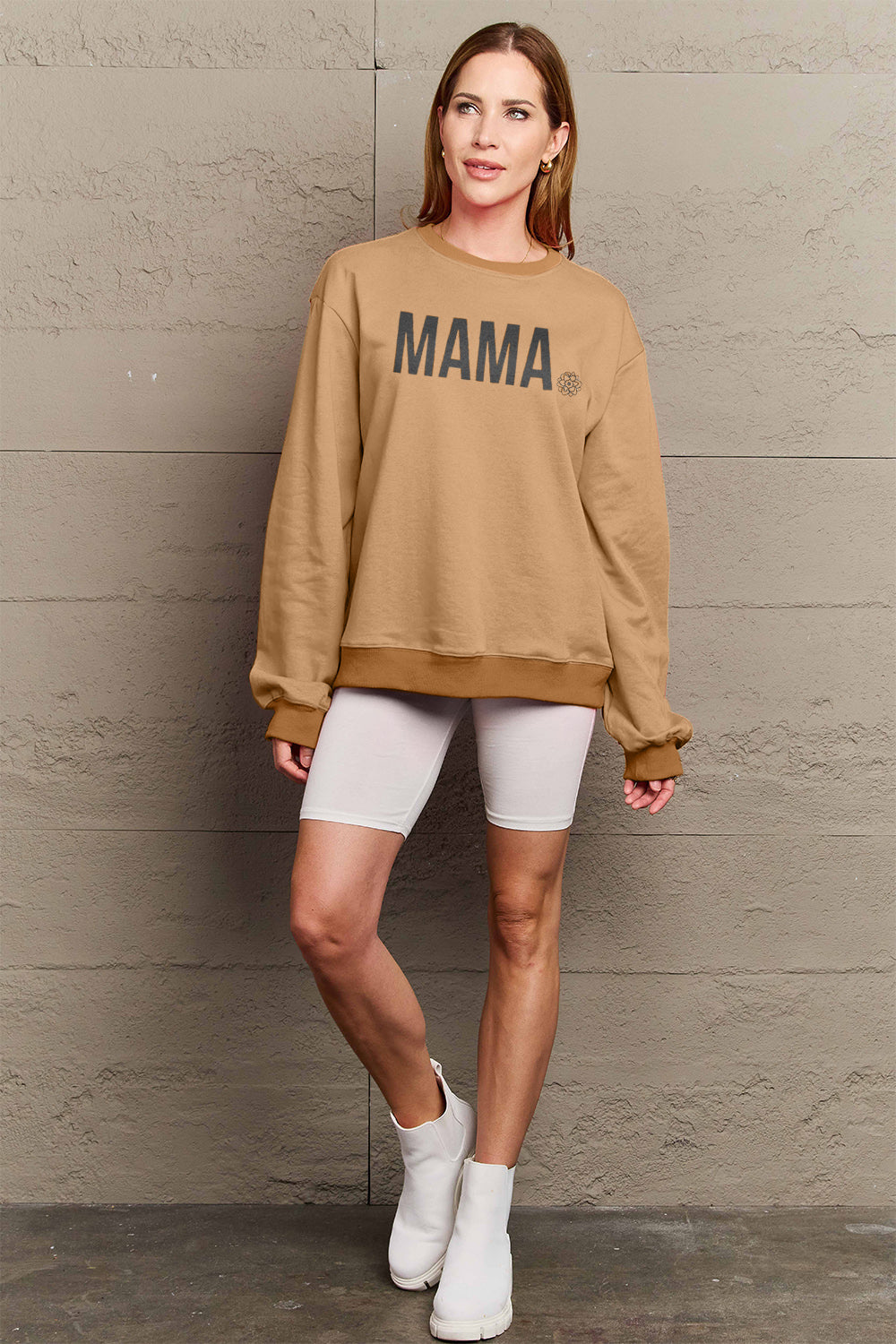 Simply Love Full Size MAMA Graphic Long Sleeve Sweatshirt - LoveNest Treasures