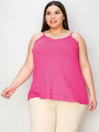 Basic Bae Full Size Lace Trim V-Neck Cami - LoveNest Treasures