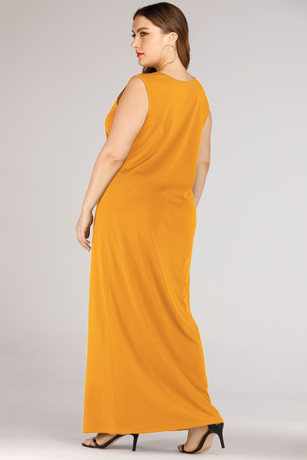 Plus Size Scoop Neck Maxi Tank Dress - LoveNest Treasures