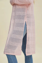 Double Take Full Size Open Front Longline Cardigan - LoveNest Treasures