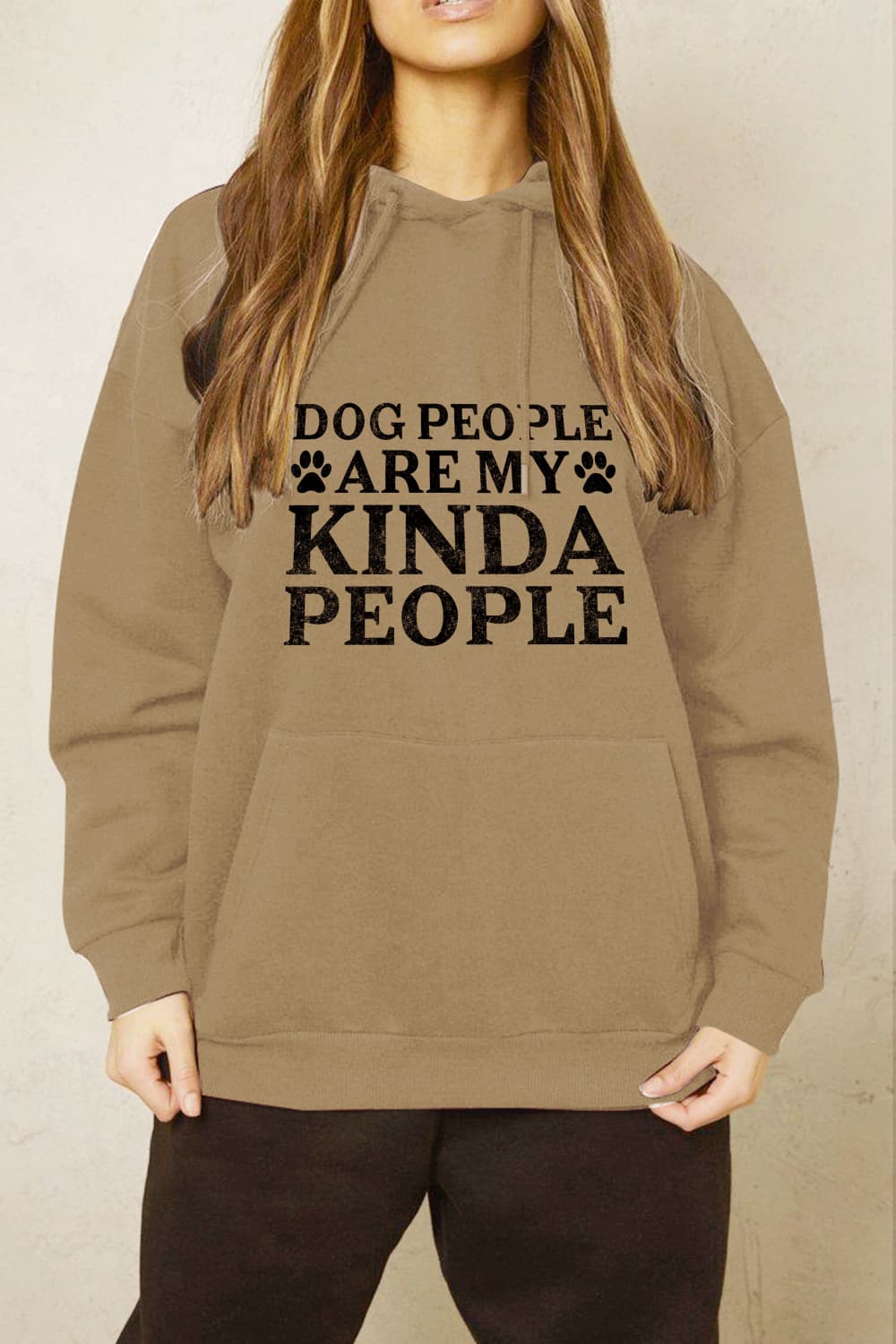 Simply Love Simply Love Full Size Dog Paw Slogan Graphic Hoodie - LoveNest Treasures