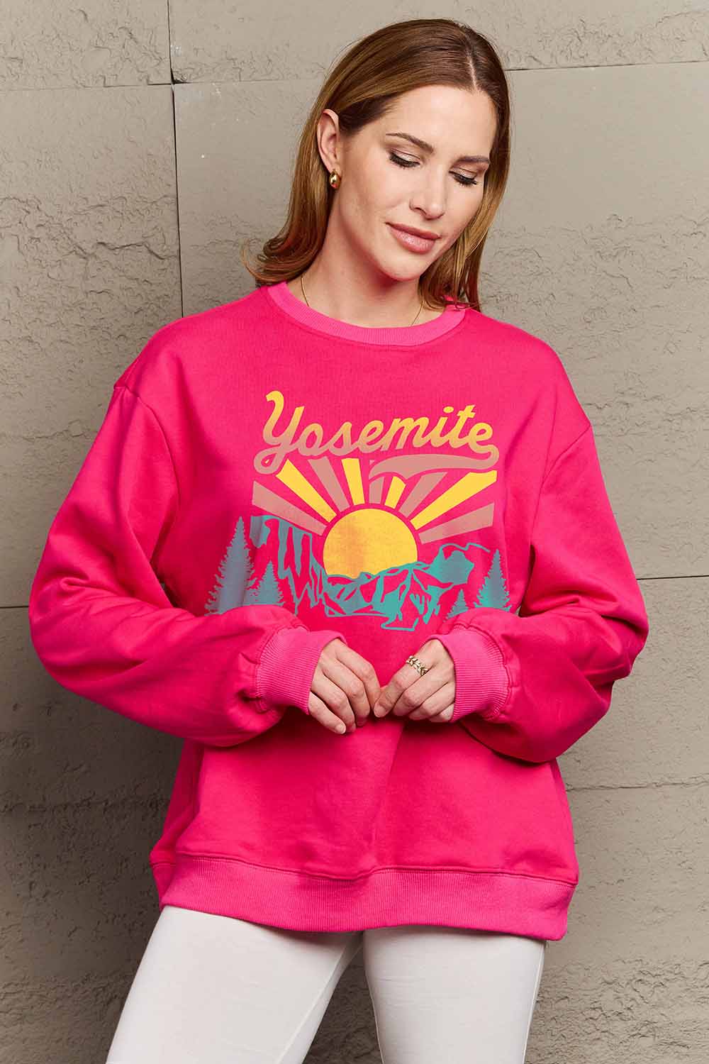 Simply Love Simply Love Full Size YOSEMITE Graphic Sweatshirt - LoveNest Treasures