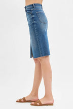 RISEN Full Size High Rise Front Slit Pencil Skirts Plus Size - LoveNest Treasures