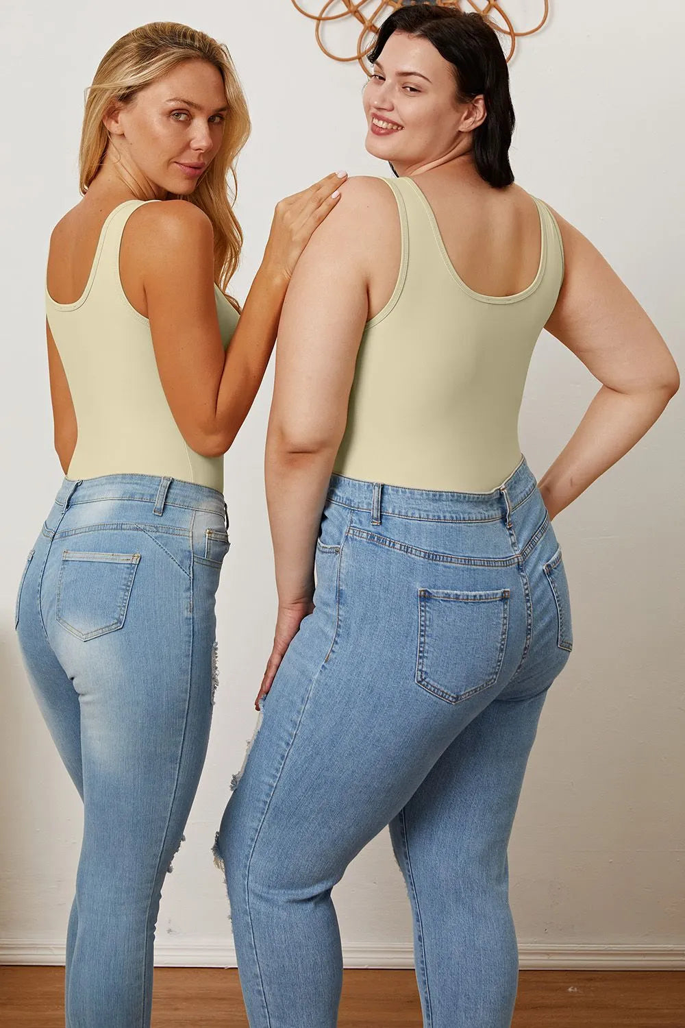 Basic Bae Full Size Square Neck Sleeveless Bodysuit - LoveNest Treasures