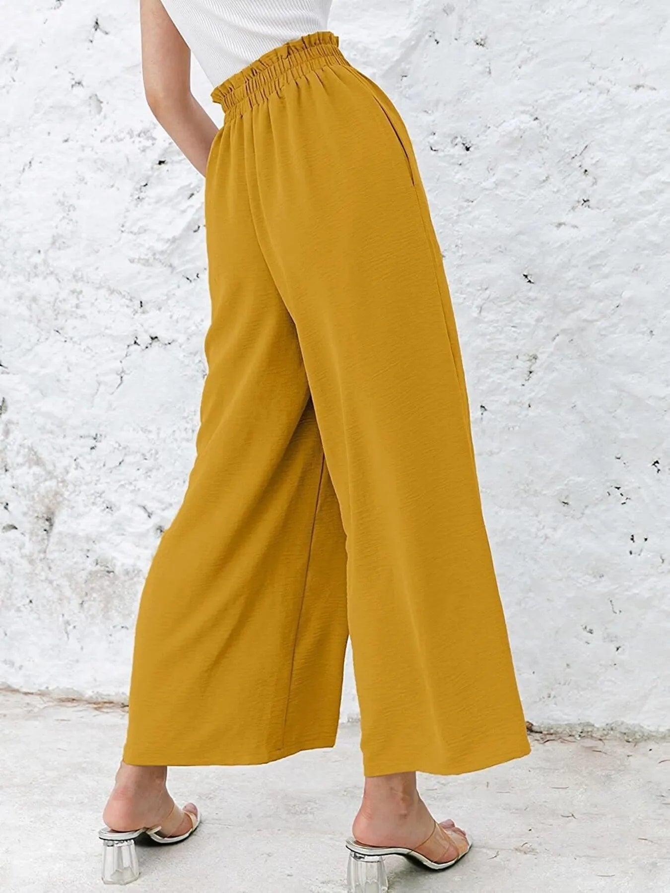 Full Size Wide Leg Pants with Pockets Plus Size - LoveNest Treasures