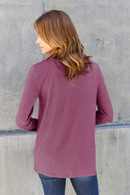 Basic Bae Full Size Round Neck Long Sleeve Top - LoveNest Treasures