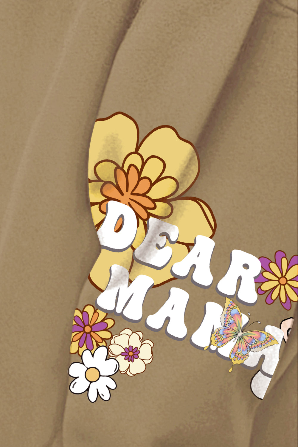 Simply Love Simply Love Full Size DEAR MAMA Flower Graphic Hoodie - LoveNest Treasures