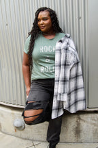 Simply Love Full Size ROCK & ROLL Short Sleeve T-Shirt - LoveNest Treasures
