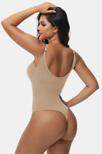 Spaghetti Strap Tummy Control Bodysuit - LoveNest Treasures