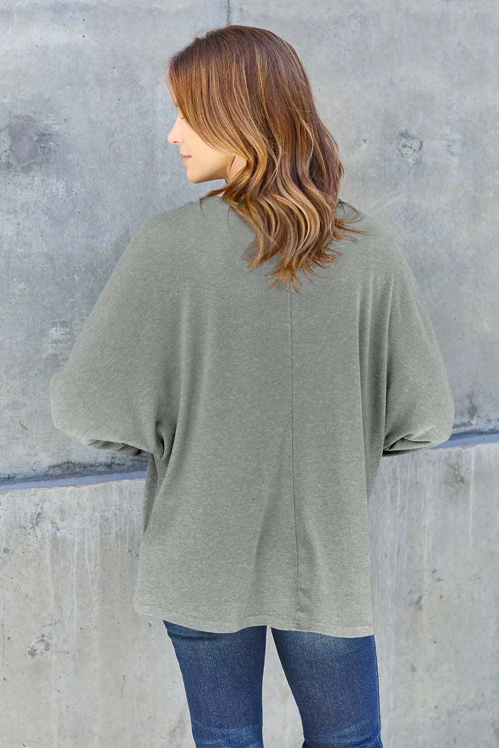 Double Take Full Size Round Neck Long Sleeve T-Shirt - LoveNest Treasures