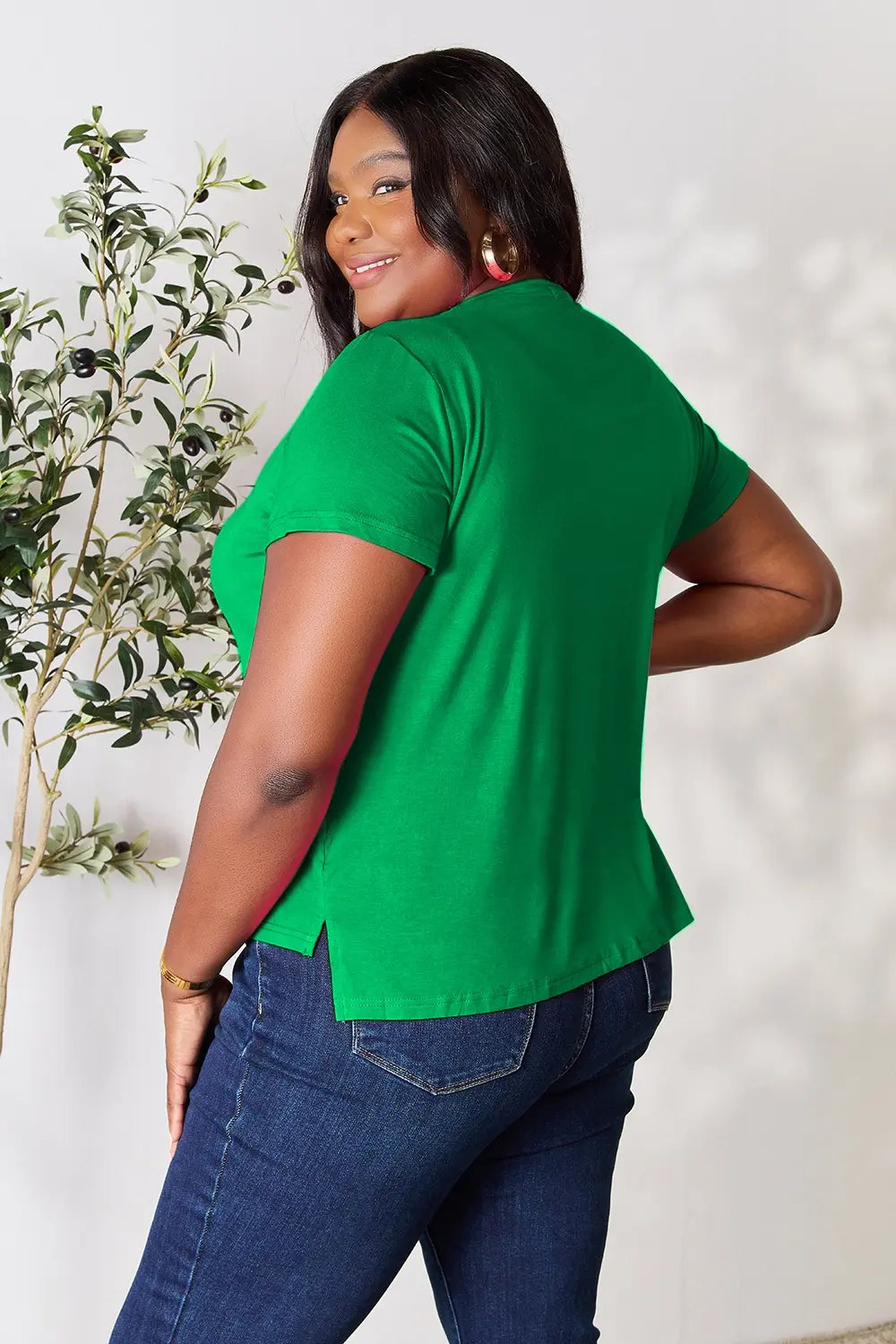 Basic Bae Full Size Round Neck Short Sleeve T-Shirt - LoveNest Treasures