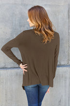 Basic Bae Full Size Open Front Long Sleeve Cardigan - LoveNest Treasures