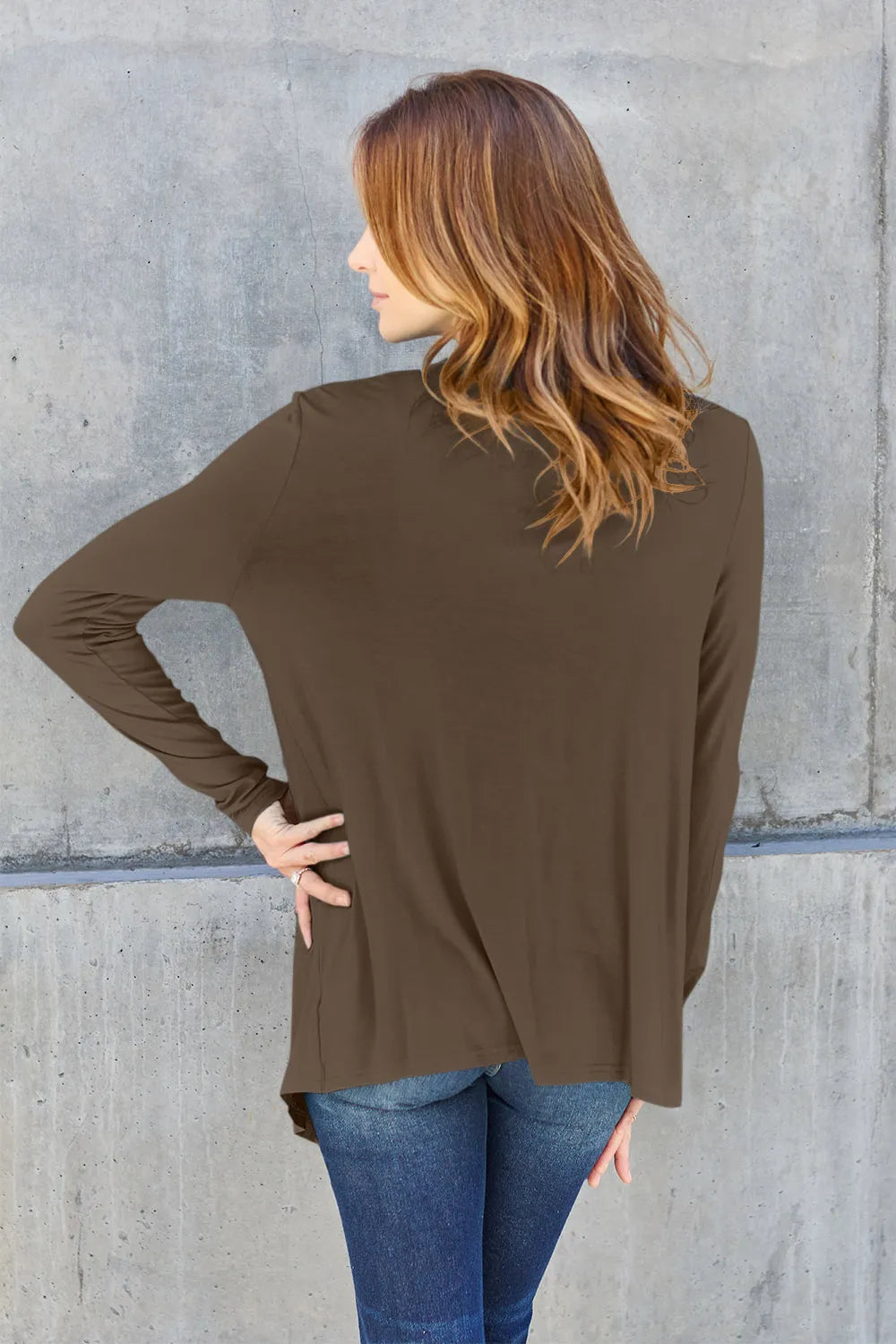 Basic Bae Full Size Open Front Long Sleeve Cardigan - LoveNest Treasures