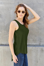 Basic Bae Full Size Round Neck Curved Hem Tank - LoveNest Treasures