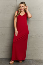 Plus Size Scoop Neck Maxi Tank Dress - LoveNest Treasures