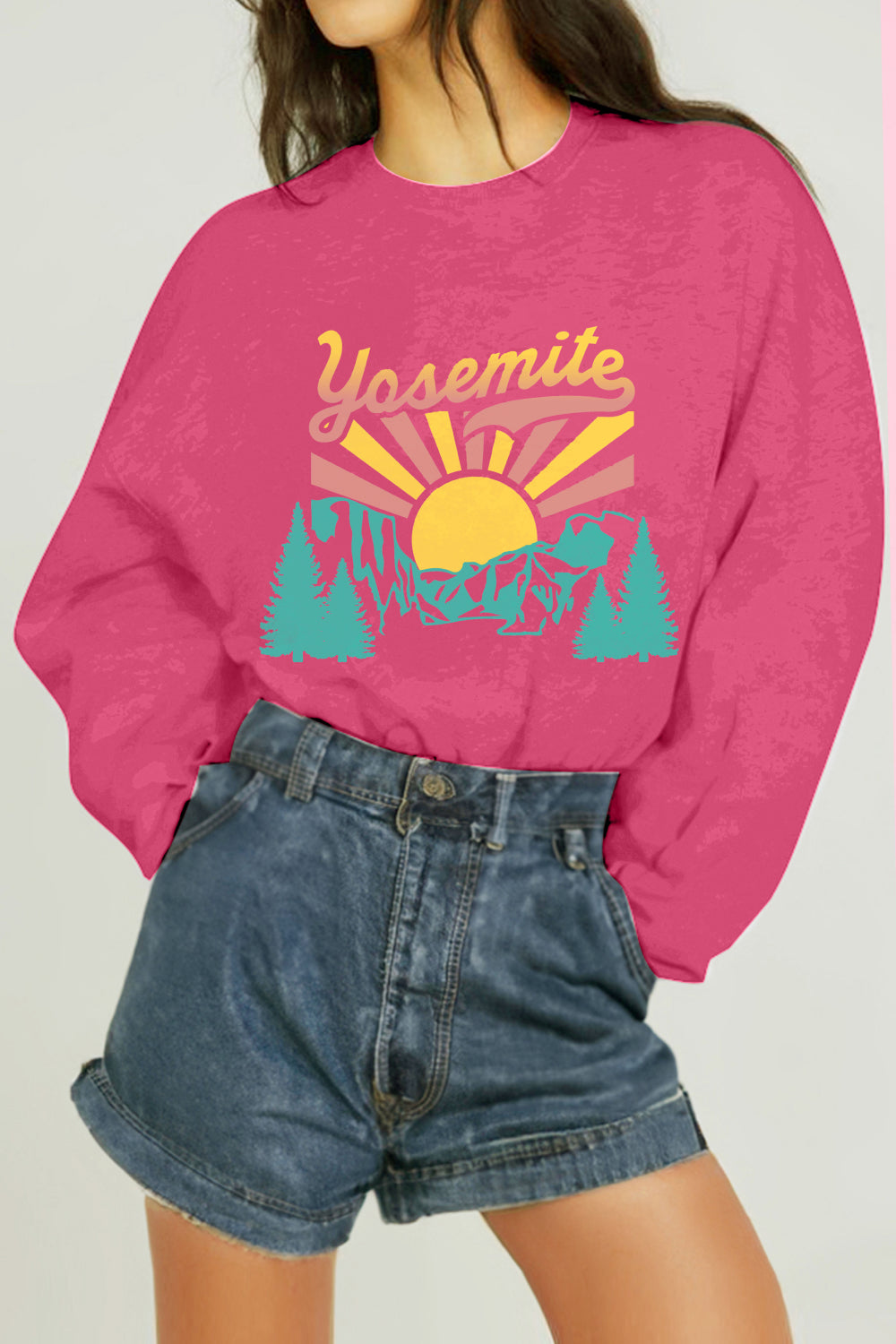 Simply Love Simply Love Full Size YOSEMITE Graphic Sweatshirt - LoveNest Treasures