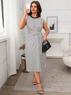 PerFee Round Neck Sleeveless Midi Tank Dress - LoveNest Treasures