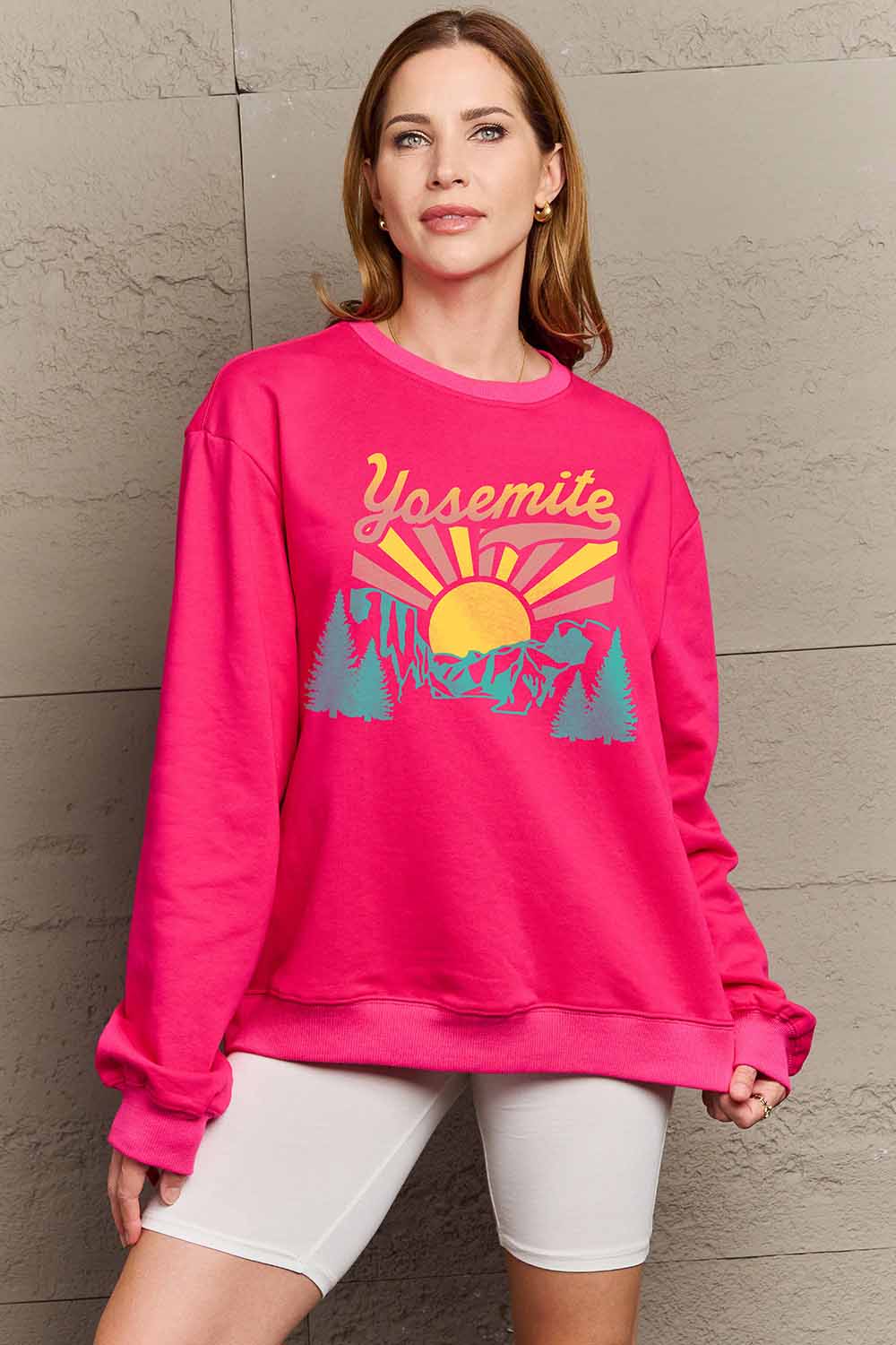 Simply Love Simply Love Full Size YOSEMITE Graphic Sweatshirt - LoveNest Treasures