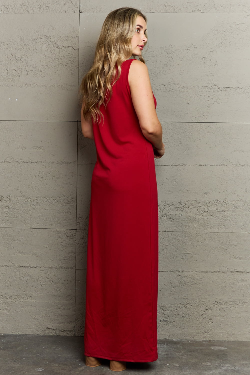 Plus Size Scoop Neck Maxi Tank Dress - LoveNest Treasures