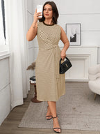 PerFee Round Neck Sleeveless Midi Tank Dress - LoveNest Treasures