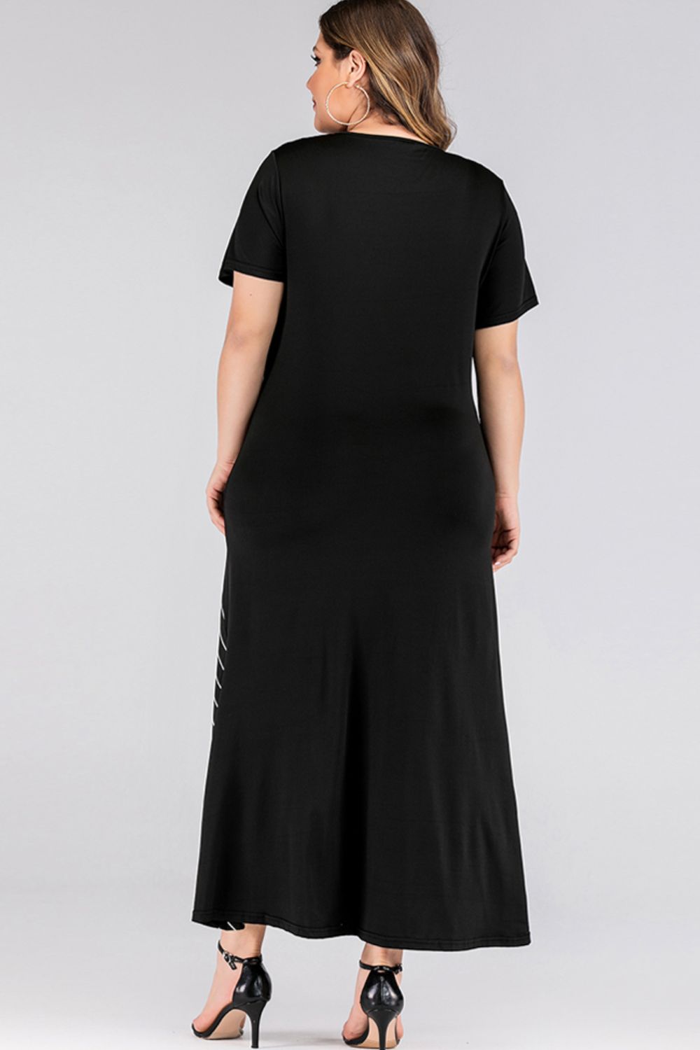 Plus Size Striped Color Block Tee Dress - LoveNest Treasures