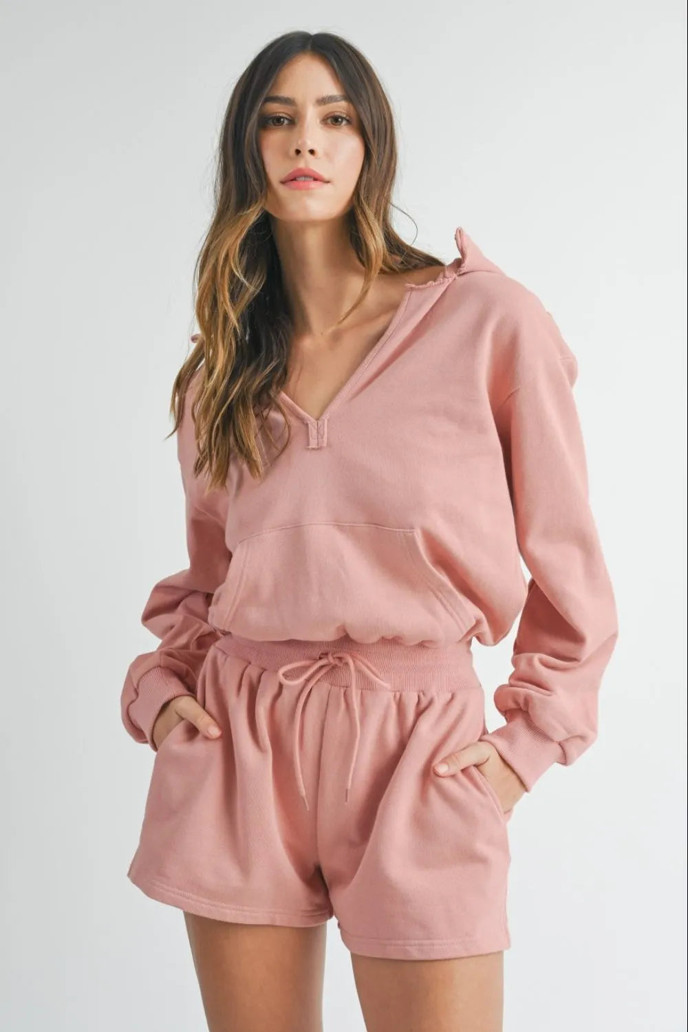MABLE French Terry Hooded Romper - LoveNest Treasures
