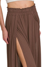 Zenana Woven Crinkle Gauze Long Skirts - LoveNest Treasures