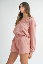 MABLE French Terry Hooded Romper - LoveNest Treasures