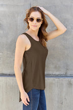 Basic Bae Full Size Round Neck Curved Hem Tank - LoveNest Treasures