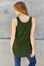 Basic Bae Full Size Round Neck Curved Hem Tank - LoveNest Treasures