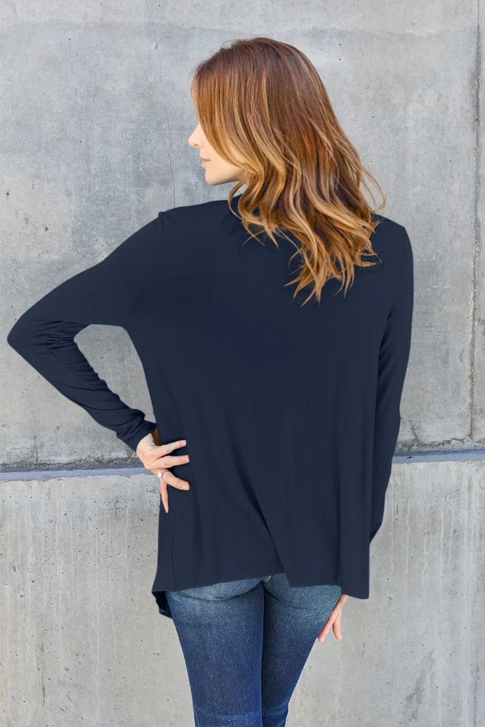 Basic Bae Full Size Open Front Long Sleeve Cardigan - LoveNest Treasures
