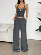 Halter Neck Cami and Pants Set - LoveNest Treasures