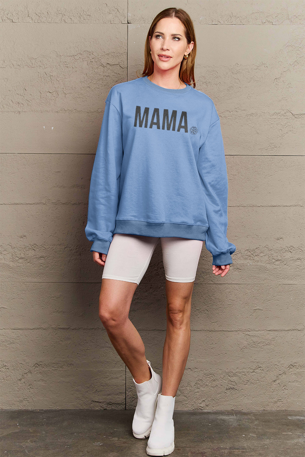 Simply Love Full Size MAMA Graphic Long Sleeve Sweatshirt - LoveNest Treasures