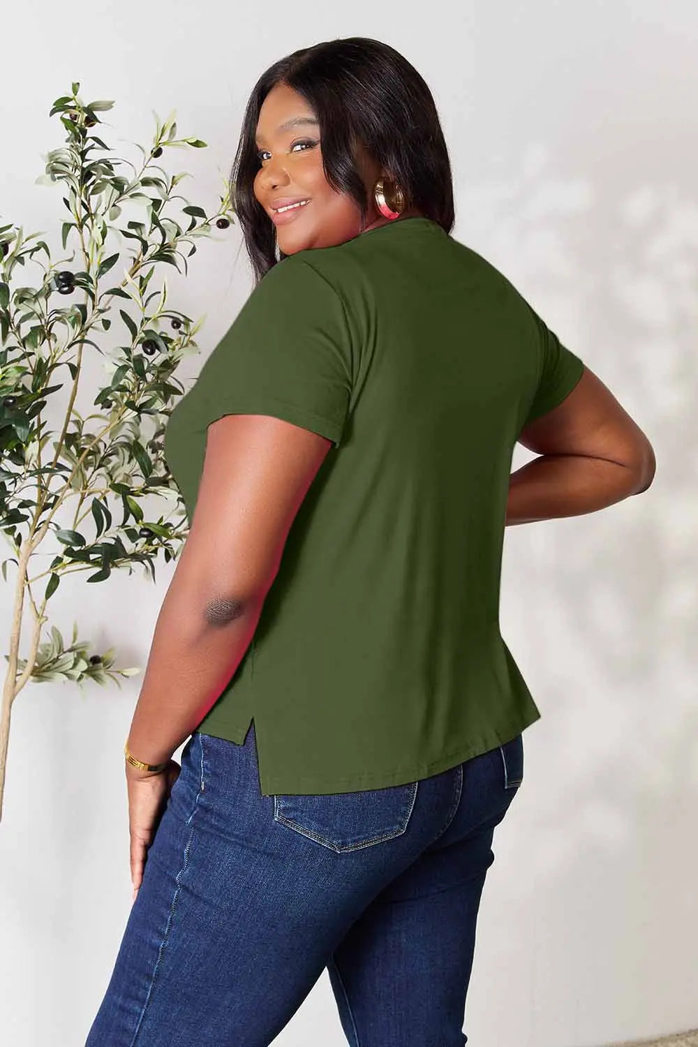 Basic Bae Full Size Round Neck Short Sleeve T-Shirt - LoveNest Treasures