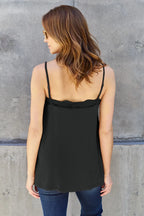 Basic Bae Full Size Lace Trim V-Neck Cami - LoveNest Treasures
