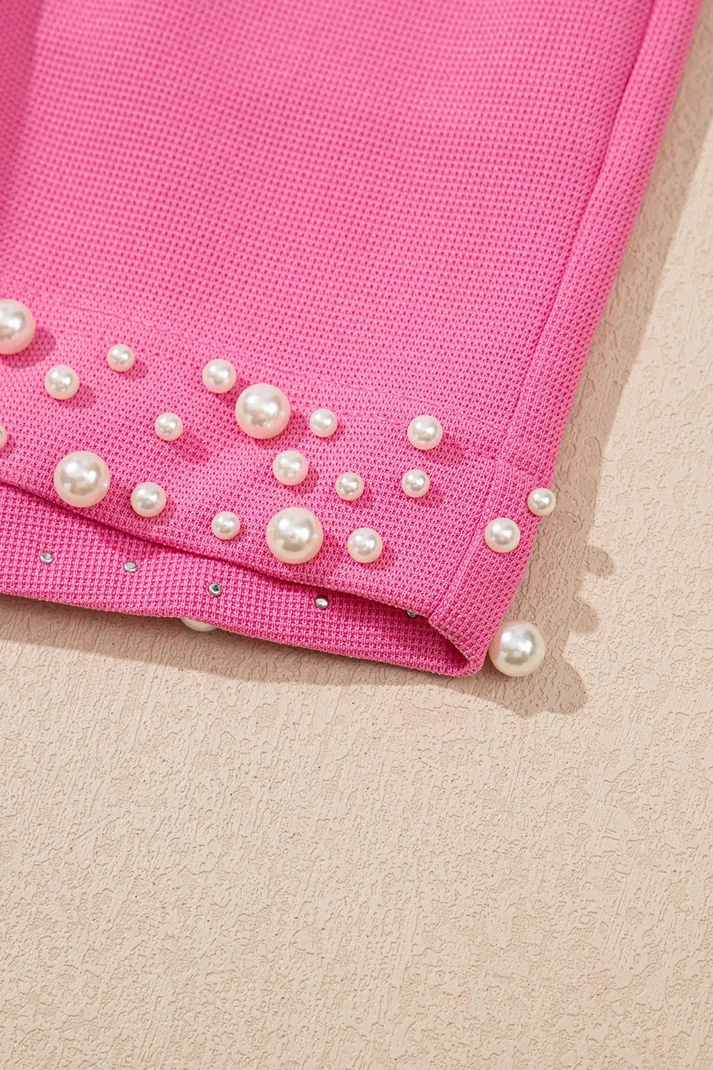 Pearl Embellished Top and Shorts Set - LoveNest Treasures