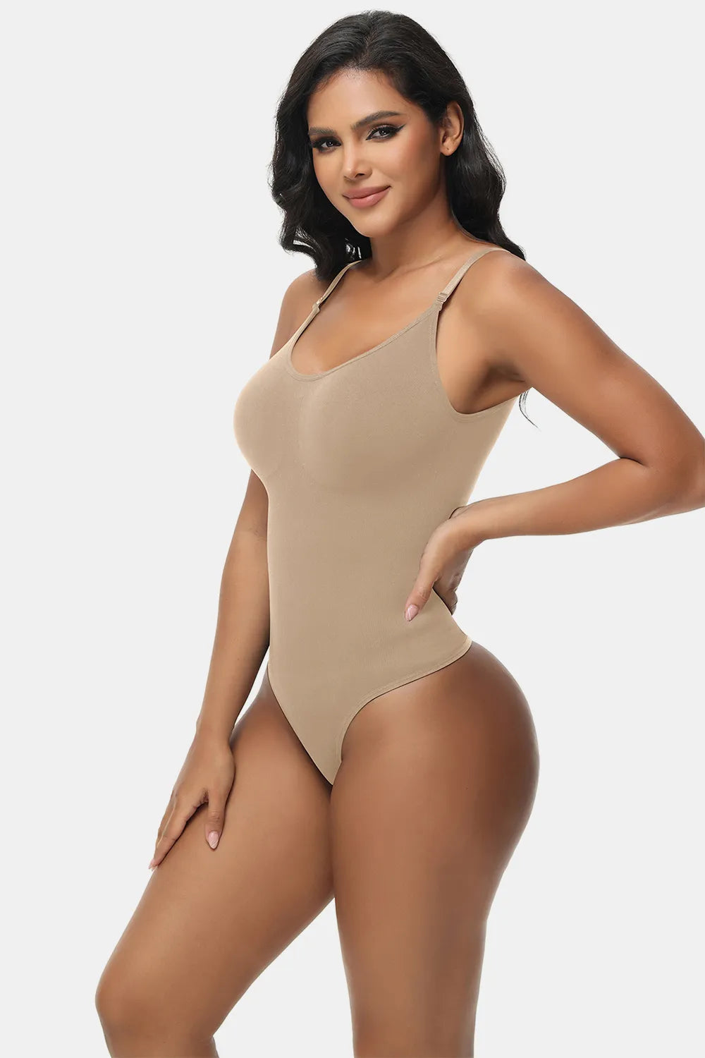 Spaghetti Strap Tummy Control Bodysuit - LoveNest Treasures